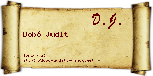 Dobó Judit névjegykártya